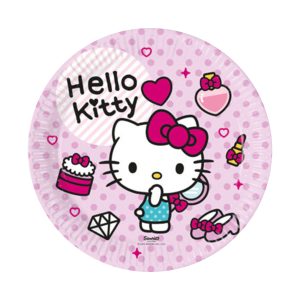 Papperstallrikar, Hello Kitty 23 cm 8 st