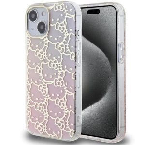 Hello Kitty iPhone 15 Mobilskal IML Gradient Electrop Crowded