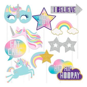 Foto Prop Happy Birthday Unicorn - 10-pack